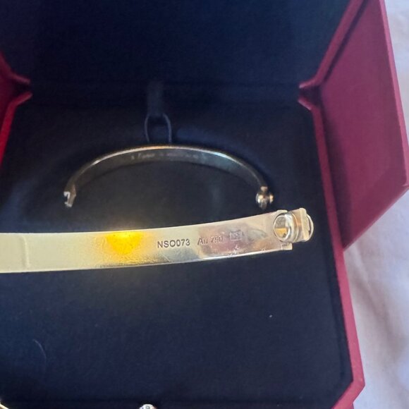 Cartier Love Bracelet 18K Yellow Gold Size 18 - Picture 9 of 10